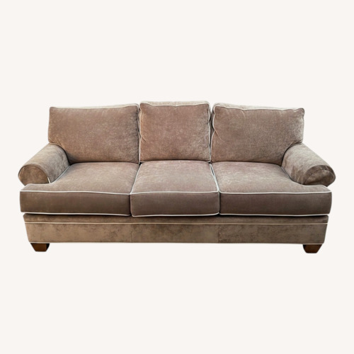 Used Brown Velvet 3+ Seater Sofa for sale on AptDeco
