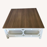 Dark Brown Wood Coffee Table