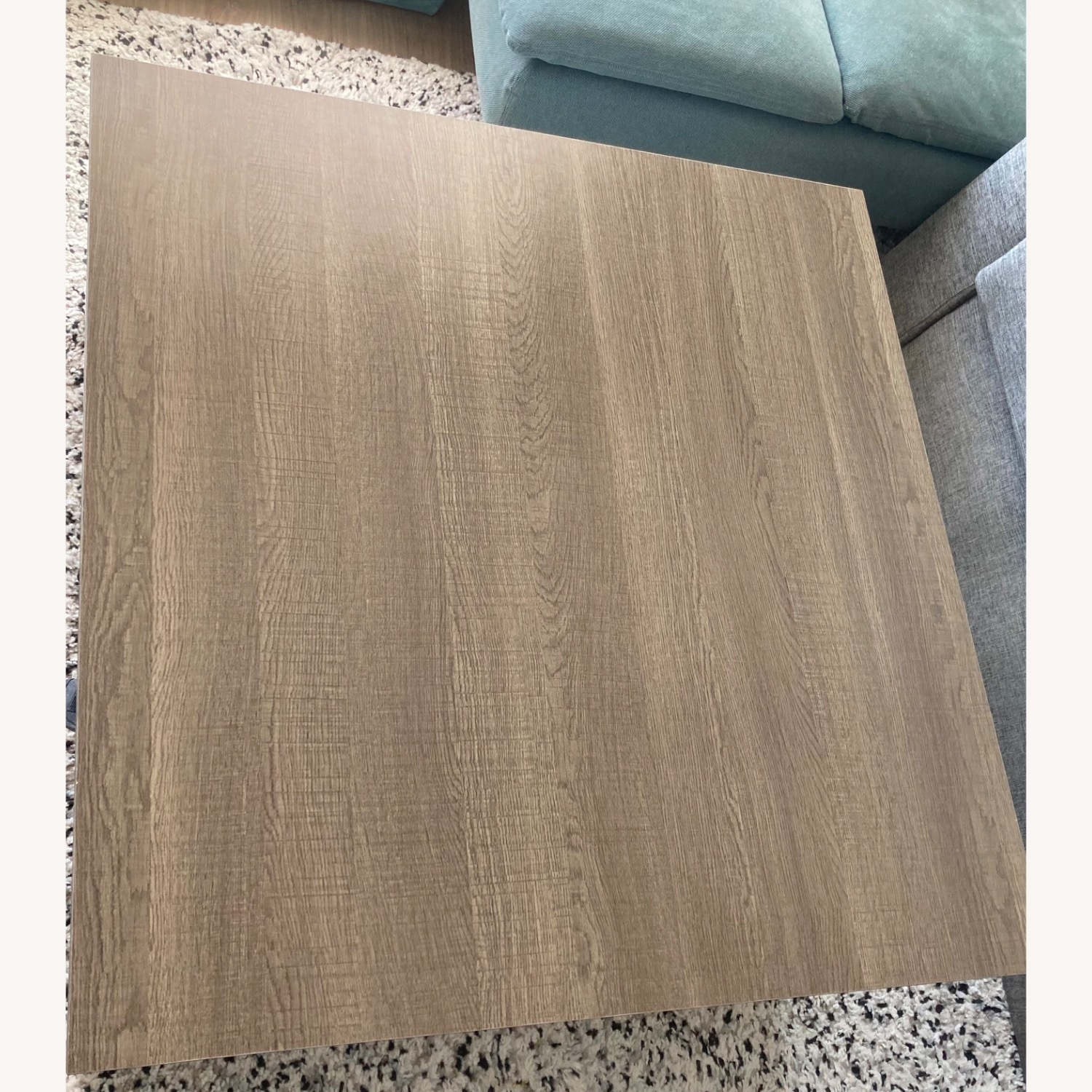Dark Brown Wood Coffee Table - image-2