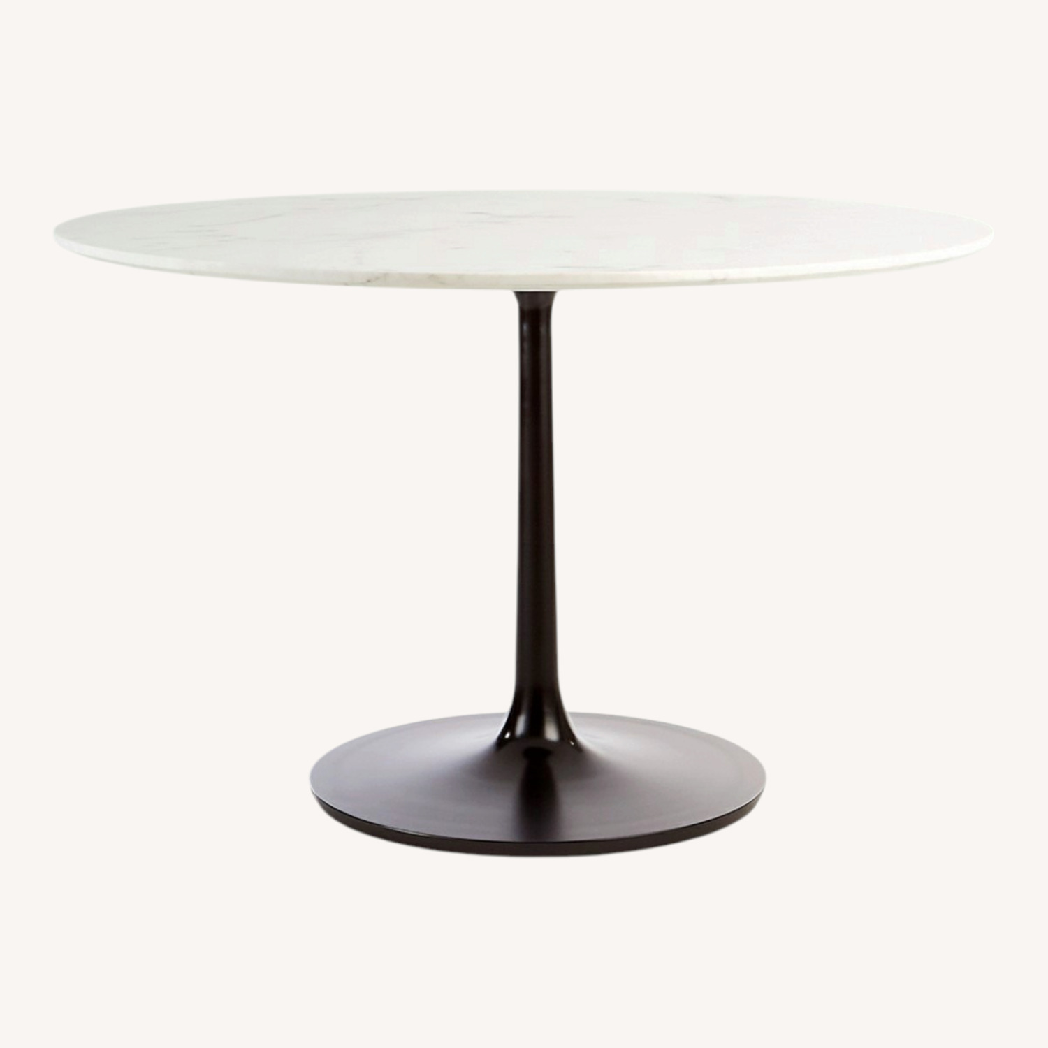 Crate & Barrel Nero White Marble Dining Table - image-0