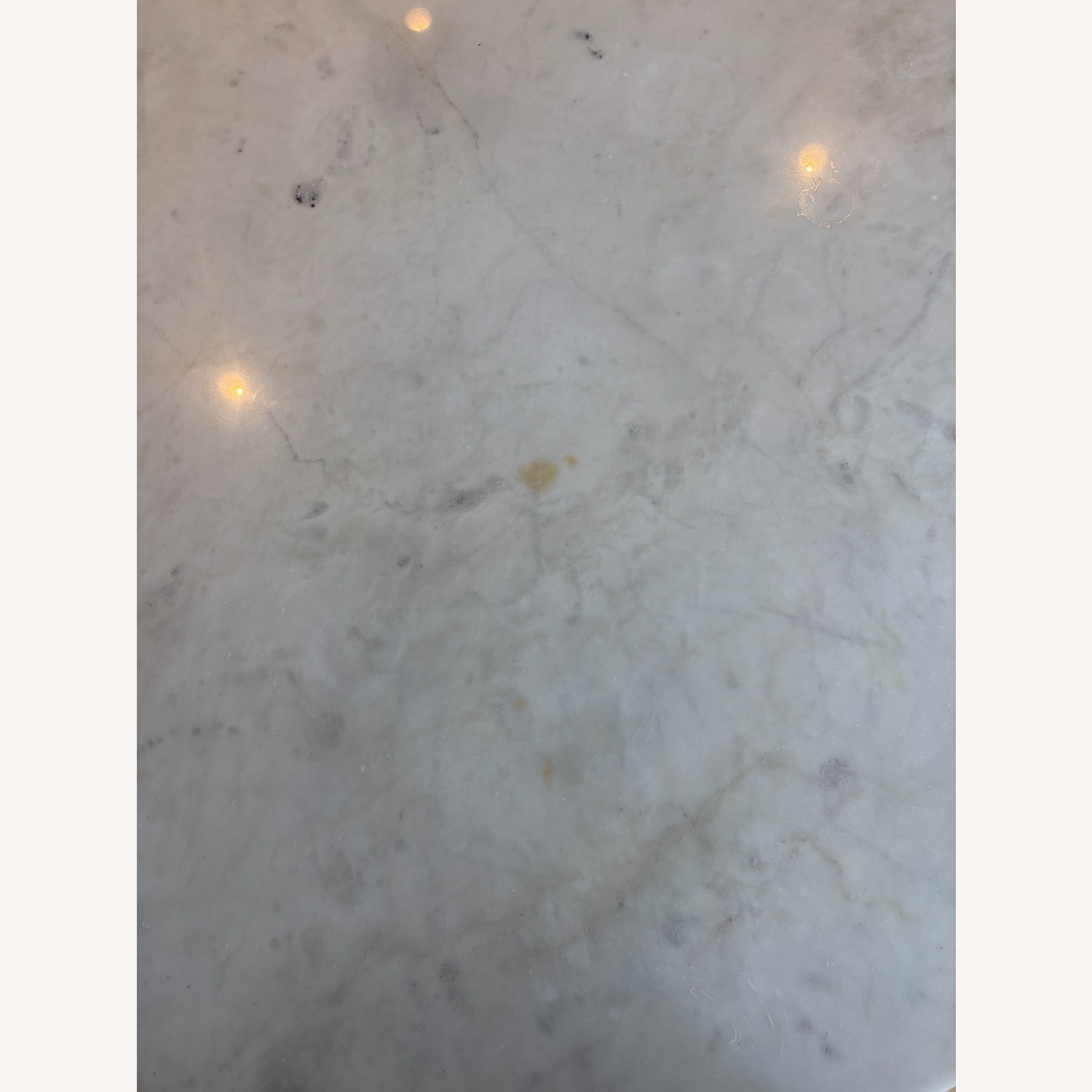 Crate & Barrel Nero White Marble Dining Table - image-3