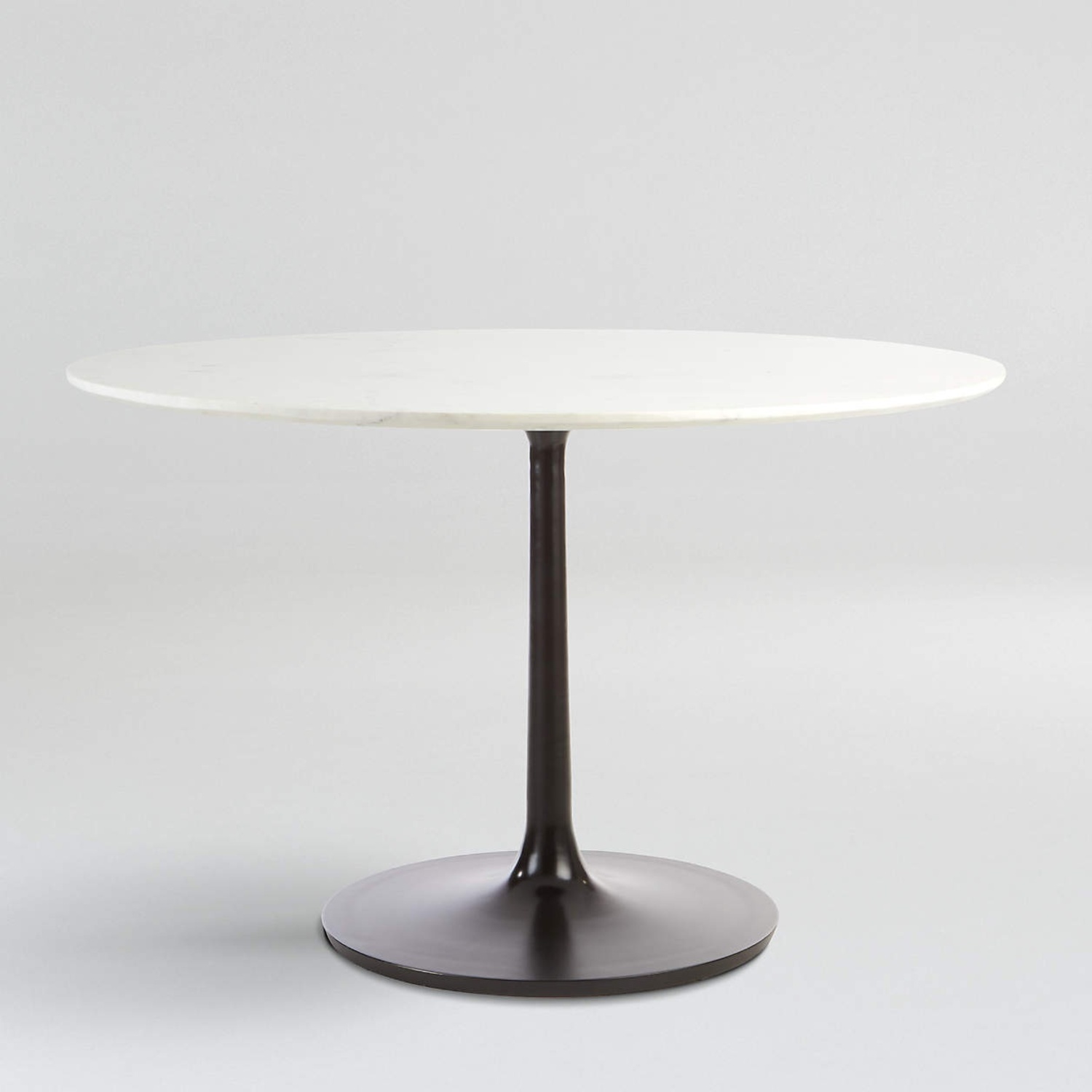 Crate & Barrel Nero White Marble Dining Table - image-5