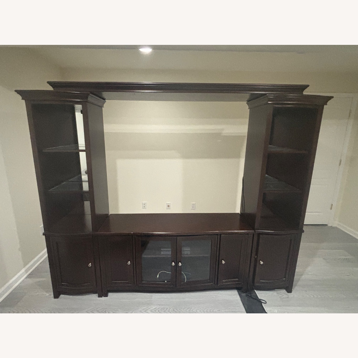 Dark Brown Entertainment Center - image-2