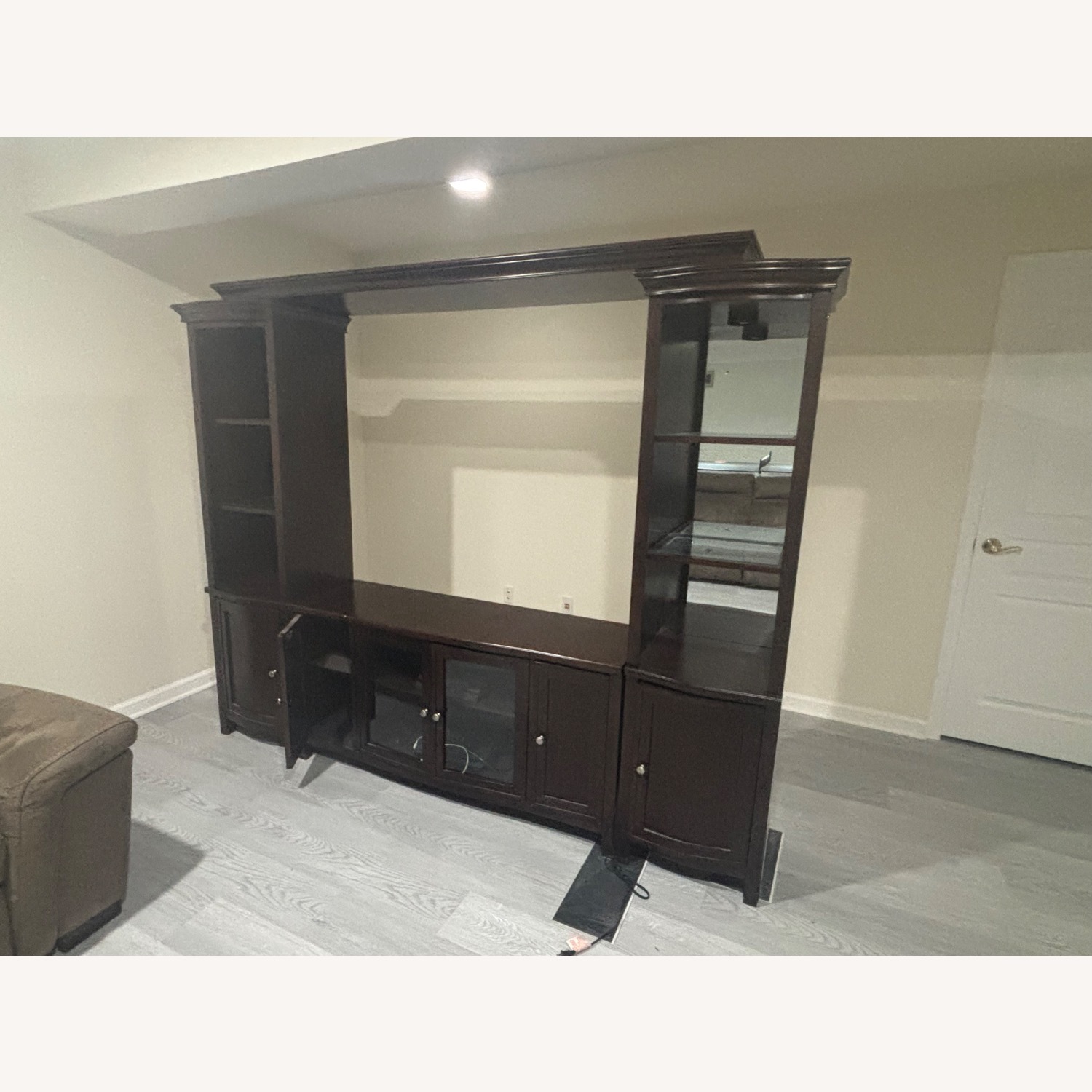 Dark Brown Entertainment Center - image-3