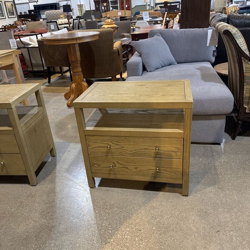 Used Celine 2-Drawer Nightstand Taupe Gold Nightstand for sale on AptDeco