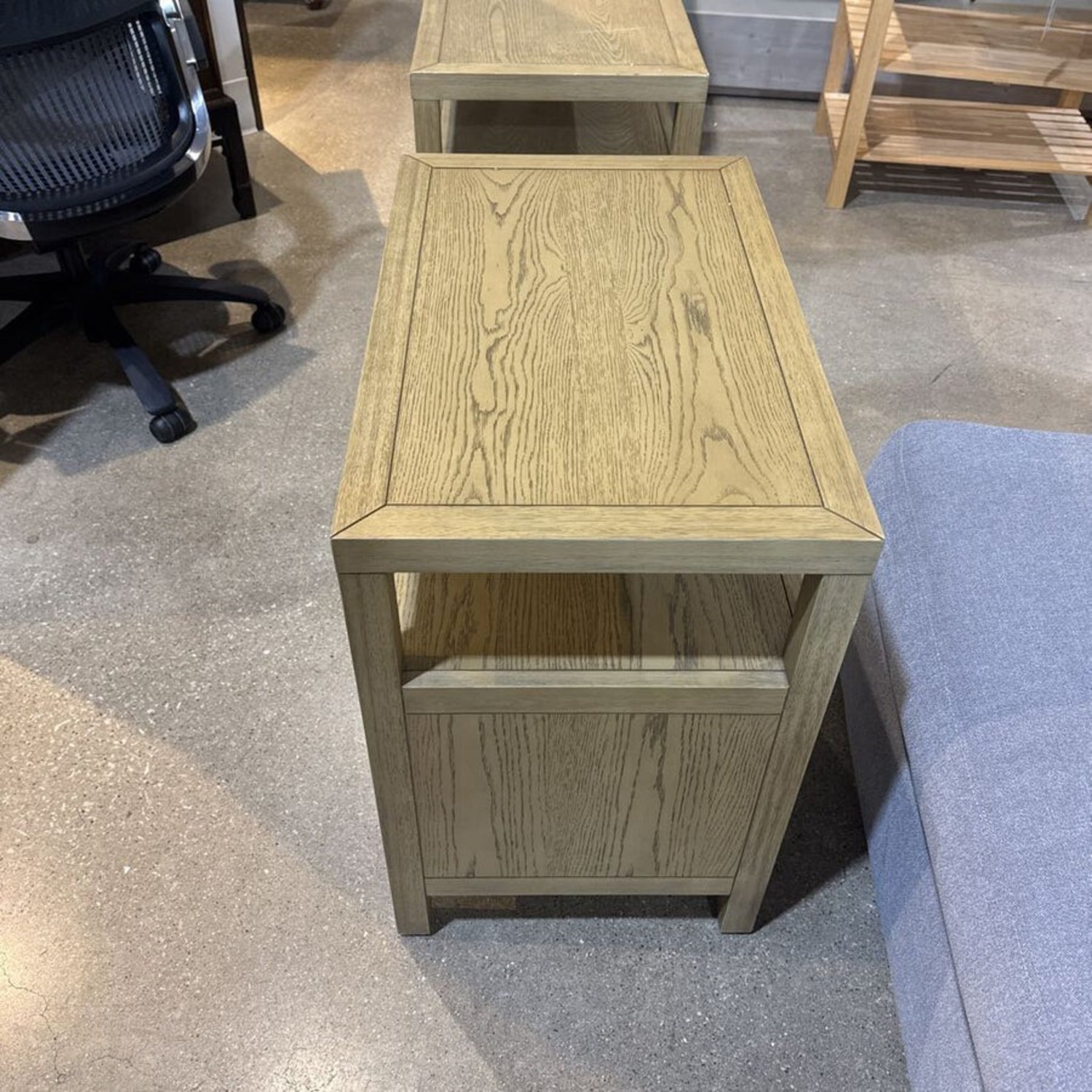 Celine 2-Drawer Nightstand Taupe Gold Nightstand - image-3