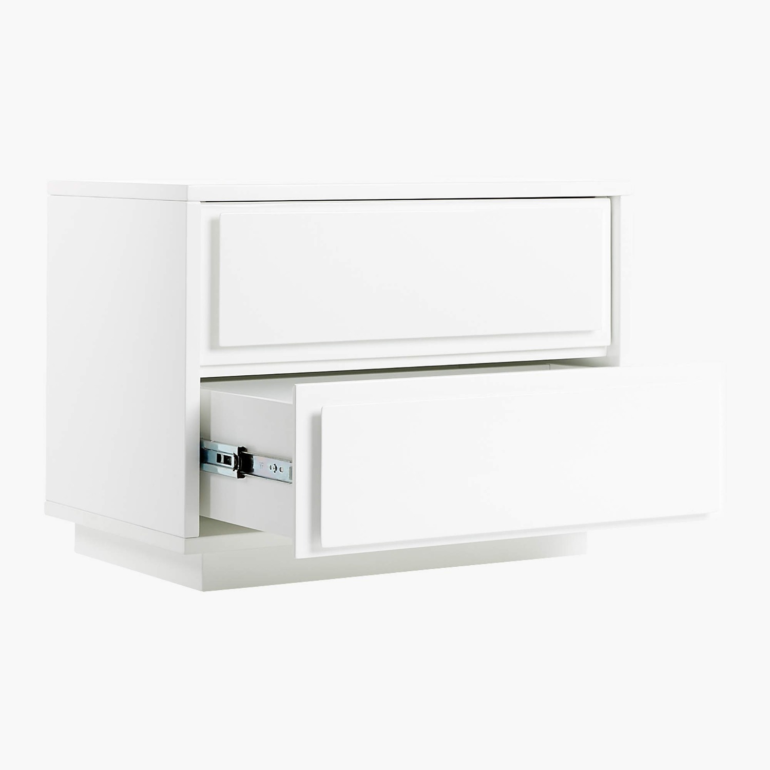 CB2 Gallery White 2-Drawer Nightstand - image-9