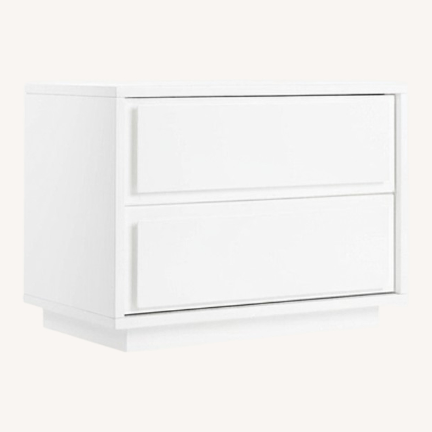 CB2 Gallery White 2-Drawer Nightstand - image-0