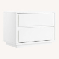 CB2 Gallery White 2-Drawer Nightstand