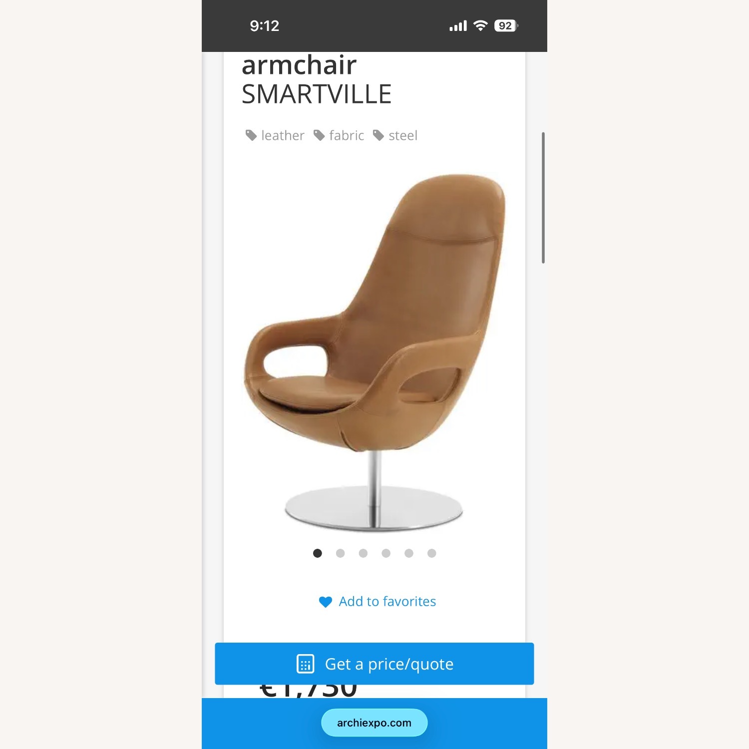 BoConcept Smartville Swivel Armchair - image-5