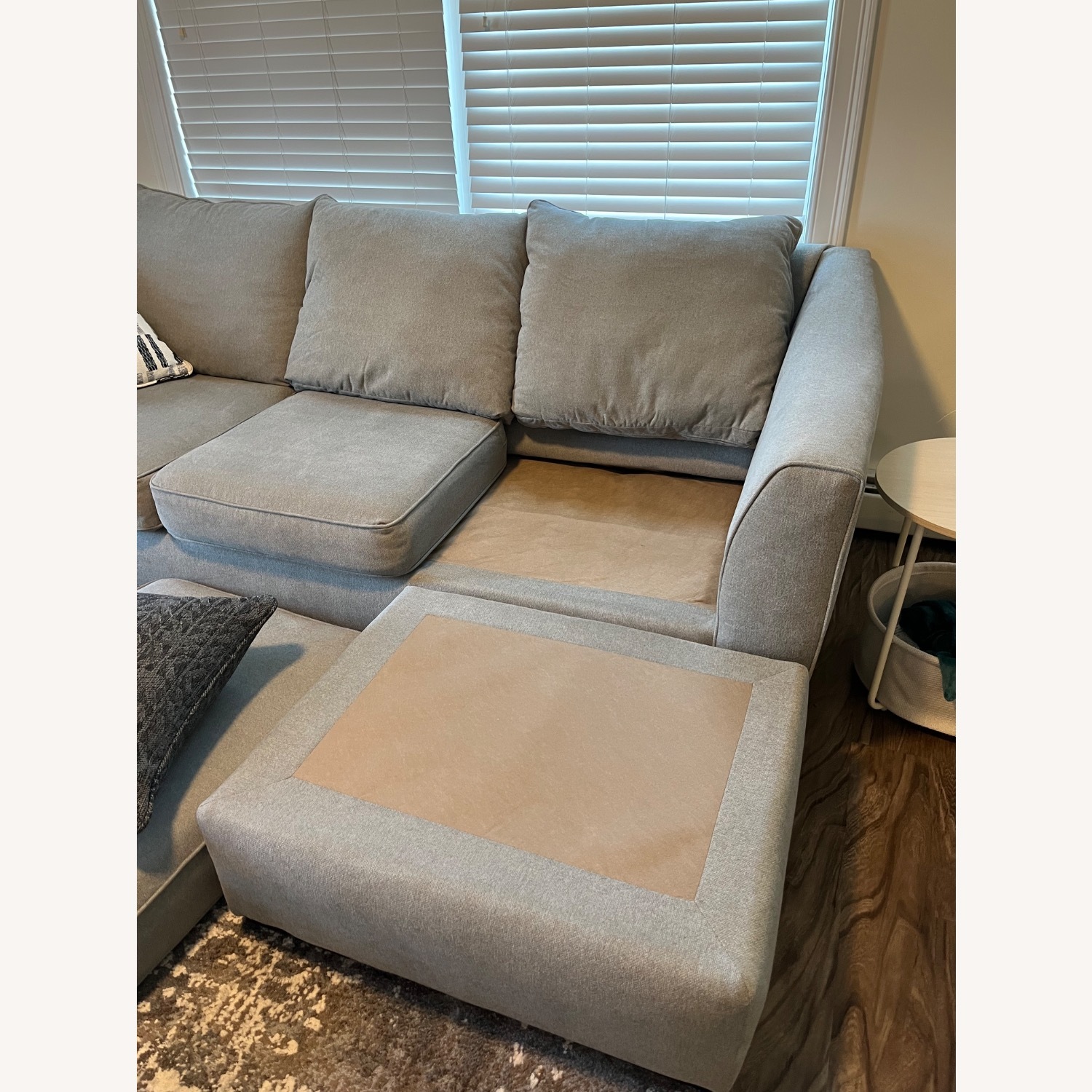 Light Gray Fabric 2 Piece Sectional - image-3