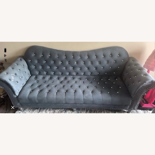 Used Wayfair Dark Gray 2 Seater Sofa for sale on AptDeco