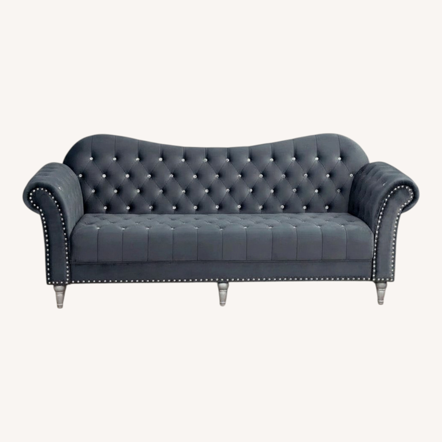 Wayfair Dark Gray 2 Seater Sofa - image-0