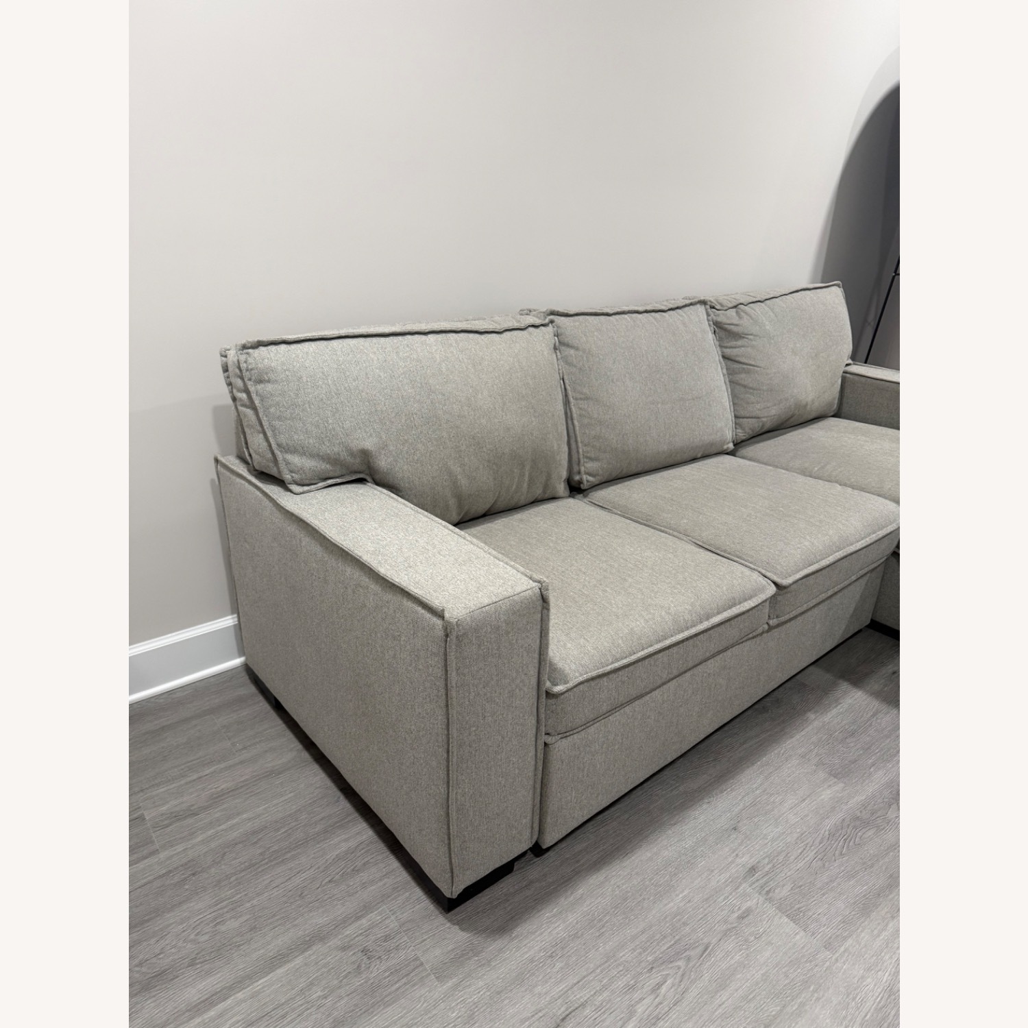 Bob's Discount Furniture Light Gray Chaise Lounge - image-3