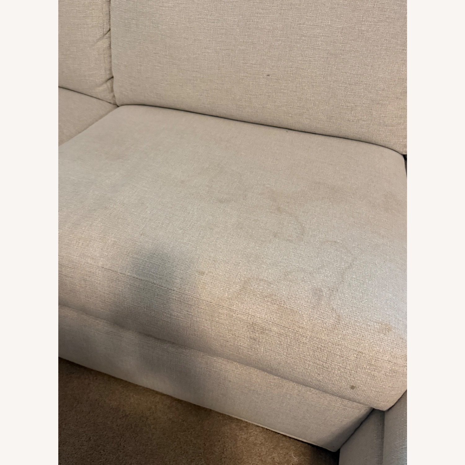 Ethan Allen Natural Fabric Chaise Lounge - image-4