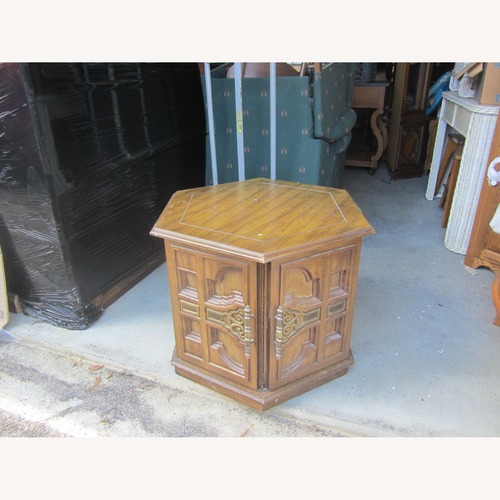 Used Vintage Hexagon Side Table for sale on AptDeco