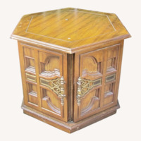 Vintage Hexagon Side Table