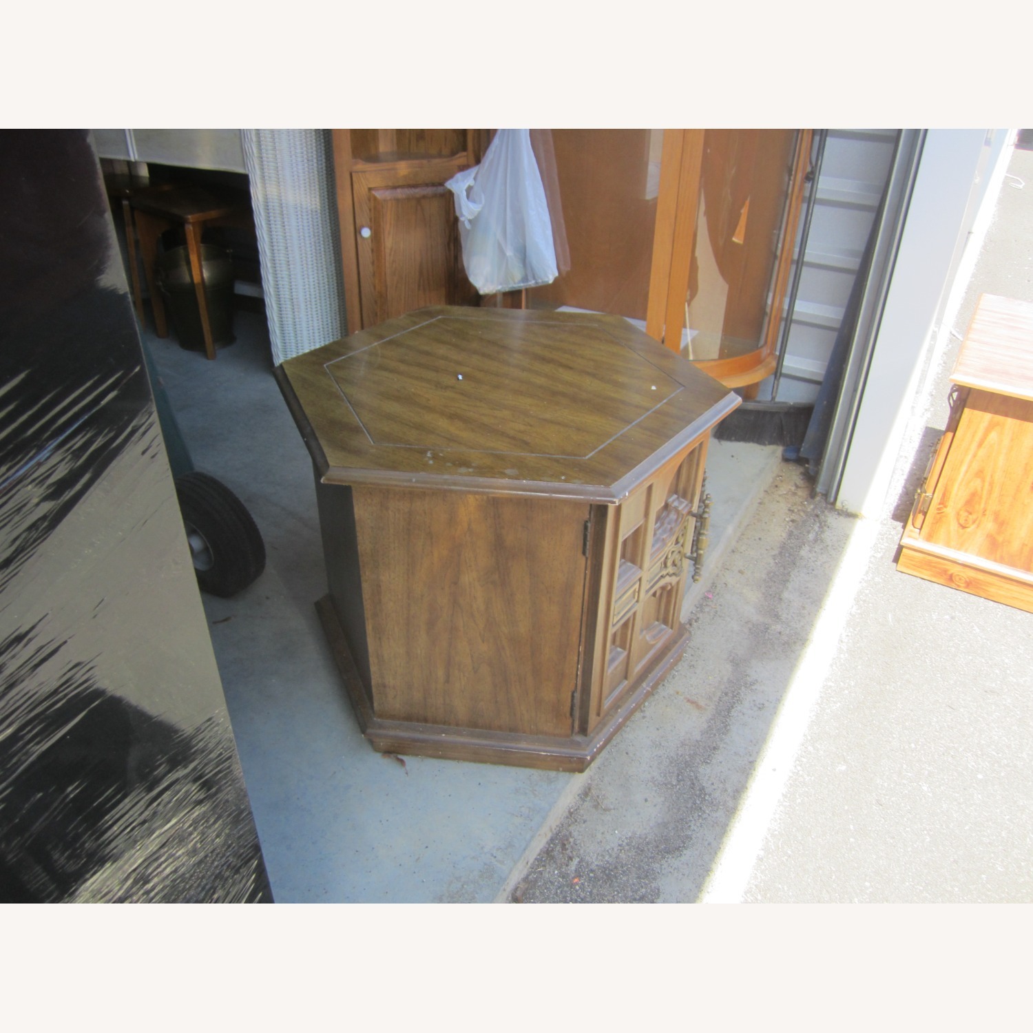 Vintage Hexagon Side Table - image-3