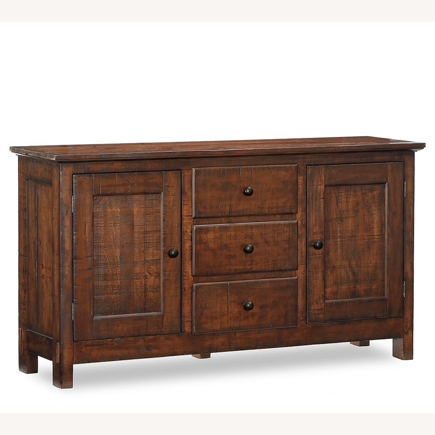 Pottery Barn Dark Brown Benchwright Buffet (66") - image-5