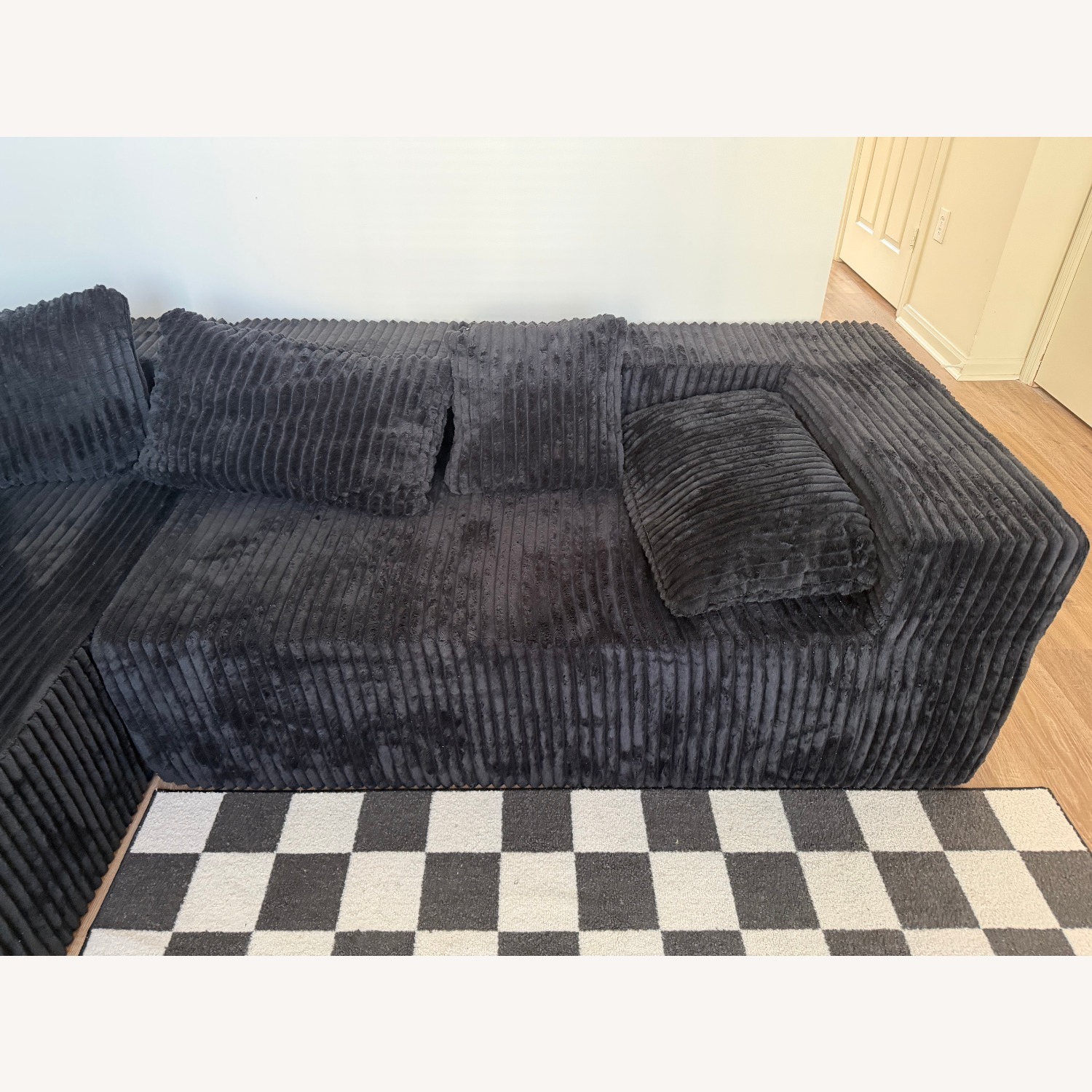 Boneless Fabric 3+ Seater Sofa - image-2