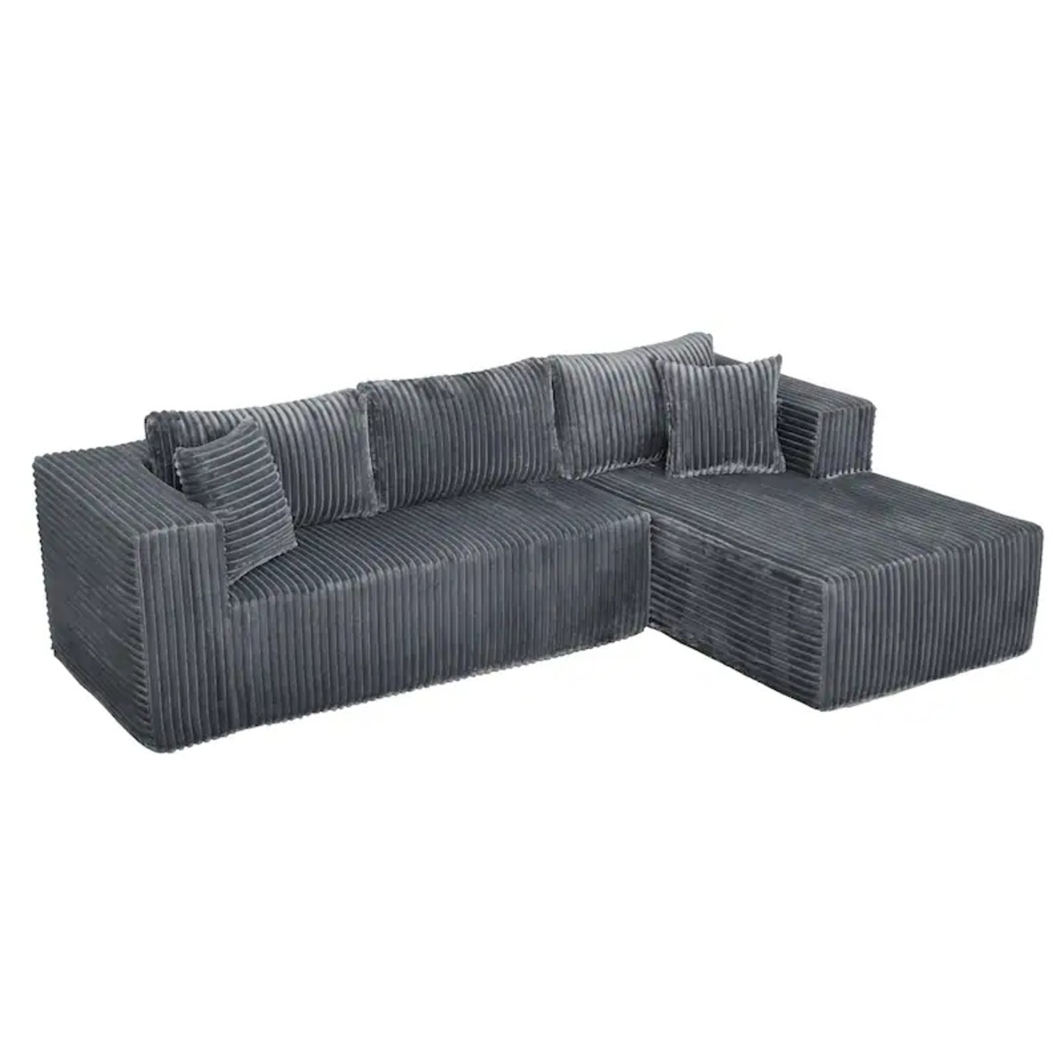Boneless Fabric 3+ Seater Sofa - image-4