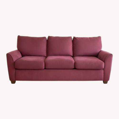 Used Lazy Boy 3 Seater Burgundy Sofa for sale on AptDeco