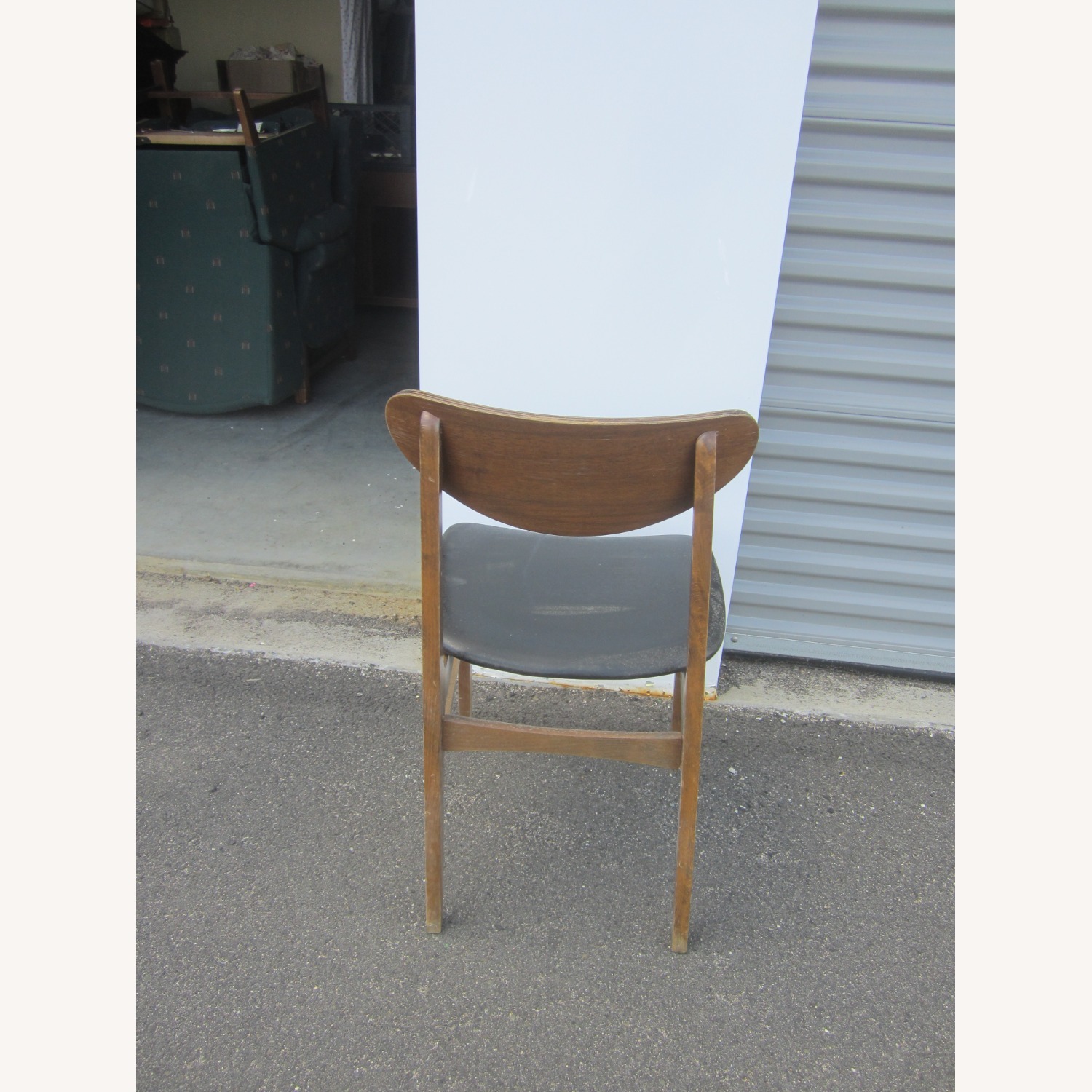 Vintage Dark Brown Accent Chair, Retro Style - image-6
