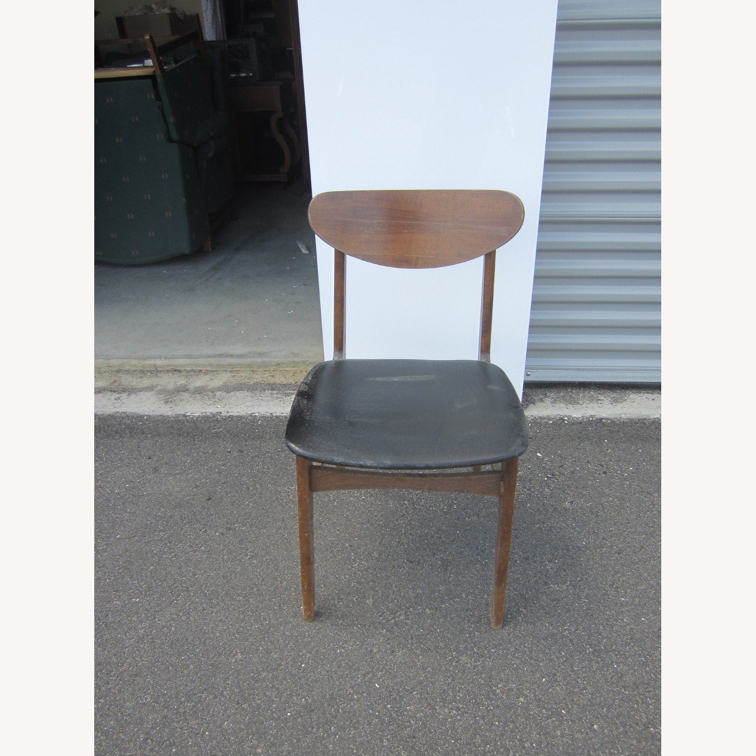 Vintage Dark Brown Accent Chair, Retro Style - image-2
