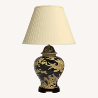 Wayfair Dark Brown/White Porcelain Table Lamp