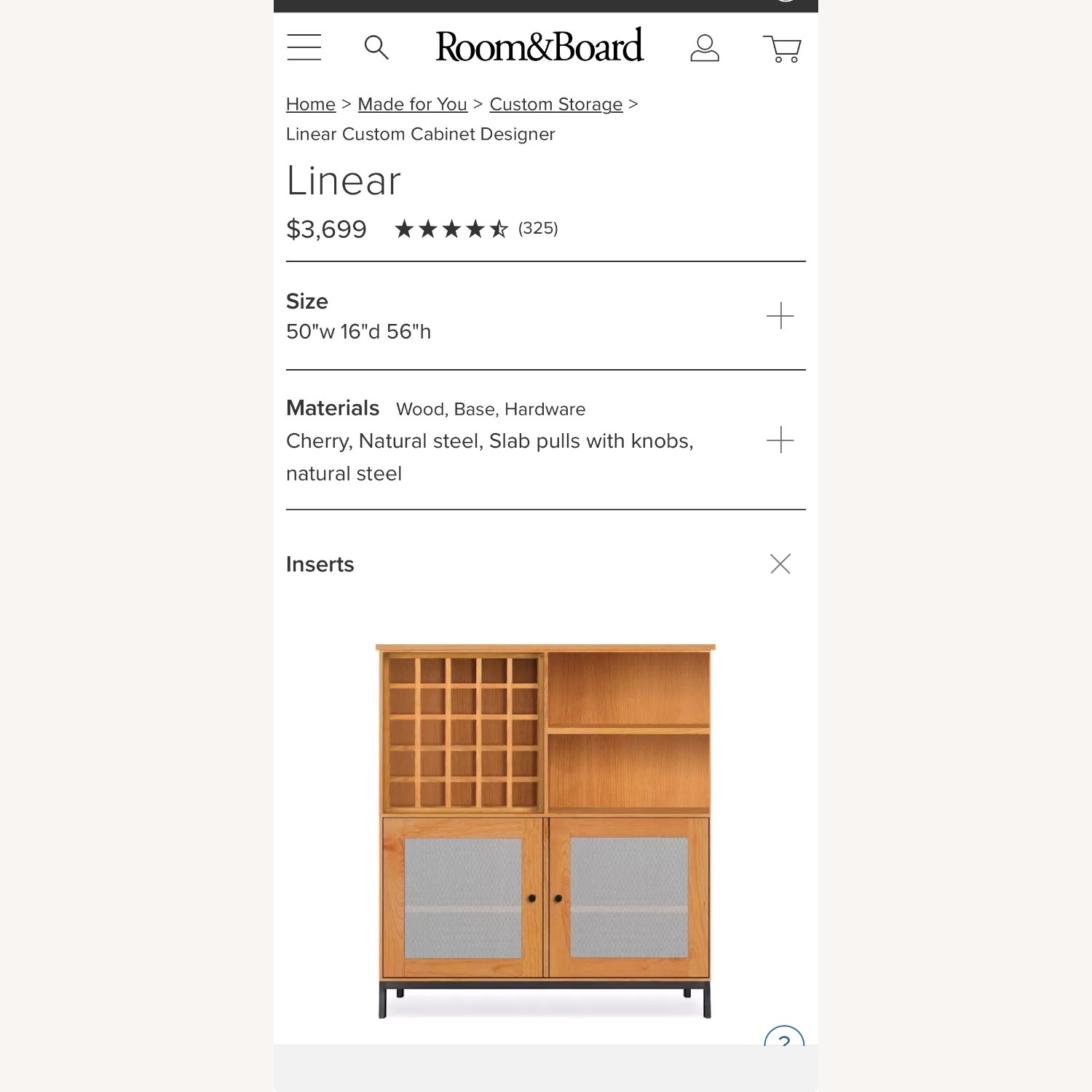 Linear Dark Brown Wood Bar Cart - image-1