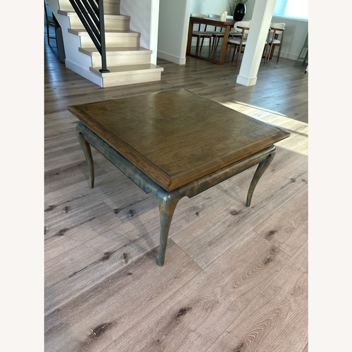 Used Vintage/Antique Dark Brown Wood Coffee Table for sale on AptDeco