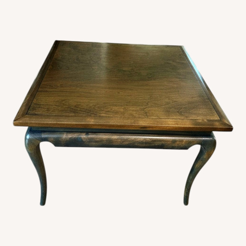 Used Vintage/Antique Dark Brown Wood Coffee Table for sale on AptDeco