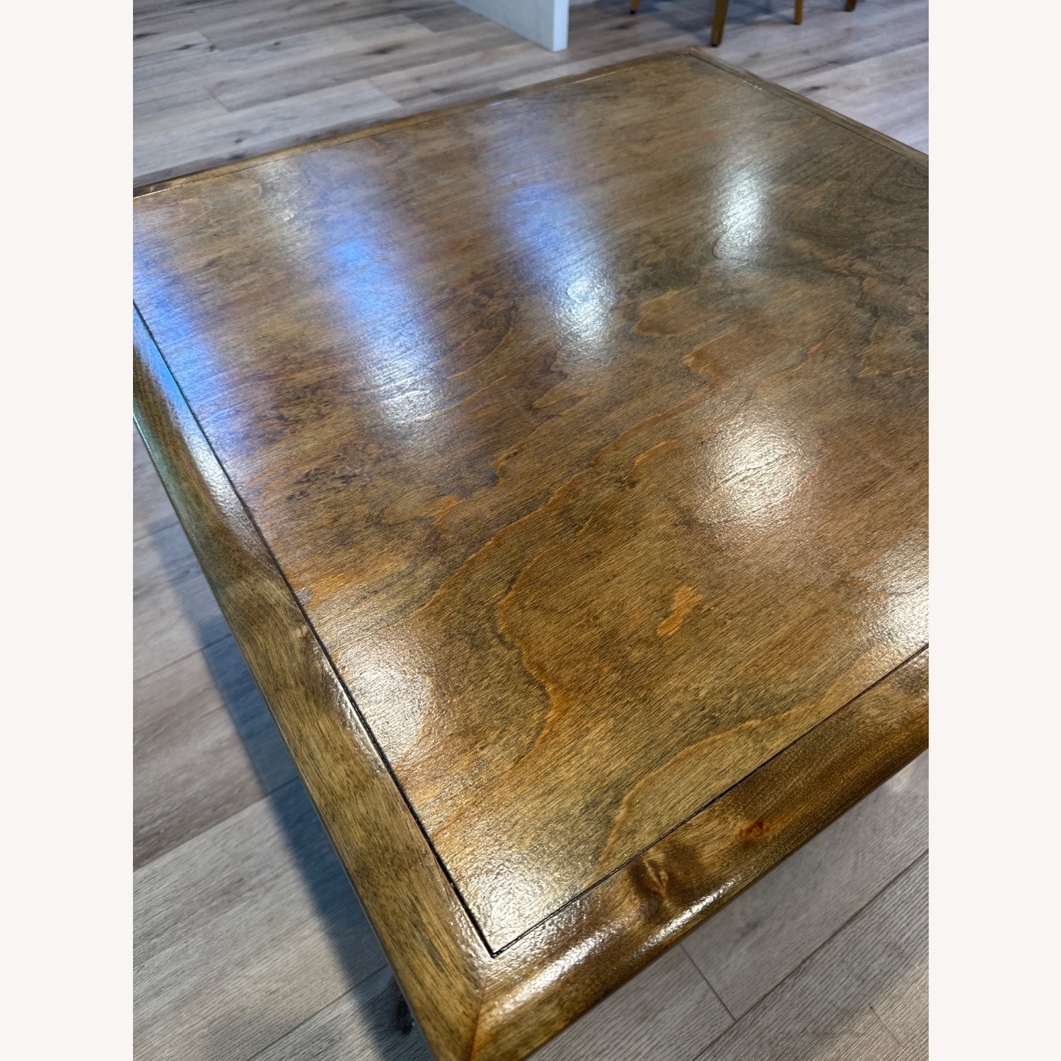 Vintage/Antique Dark Brown Wood Coffee Table - image-4