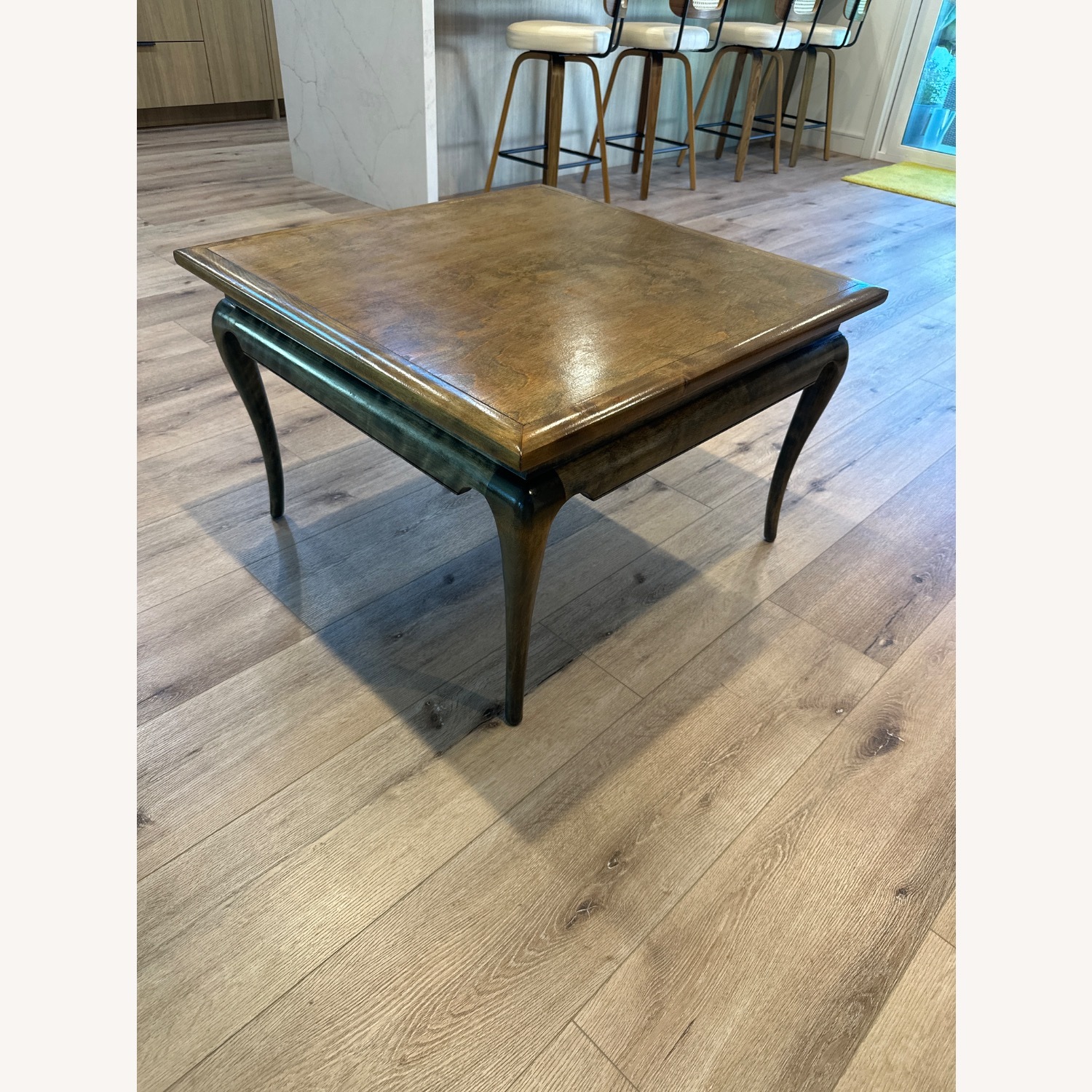 Vintage/Antique Dark Brown Wood Coffee Table - image-3