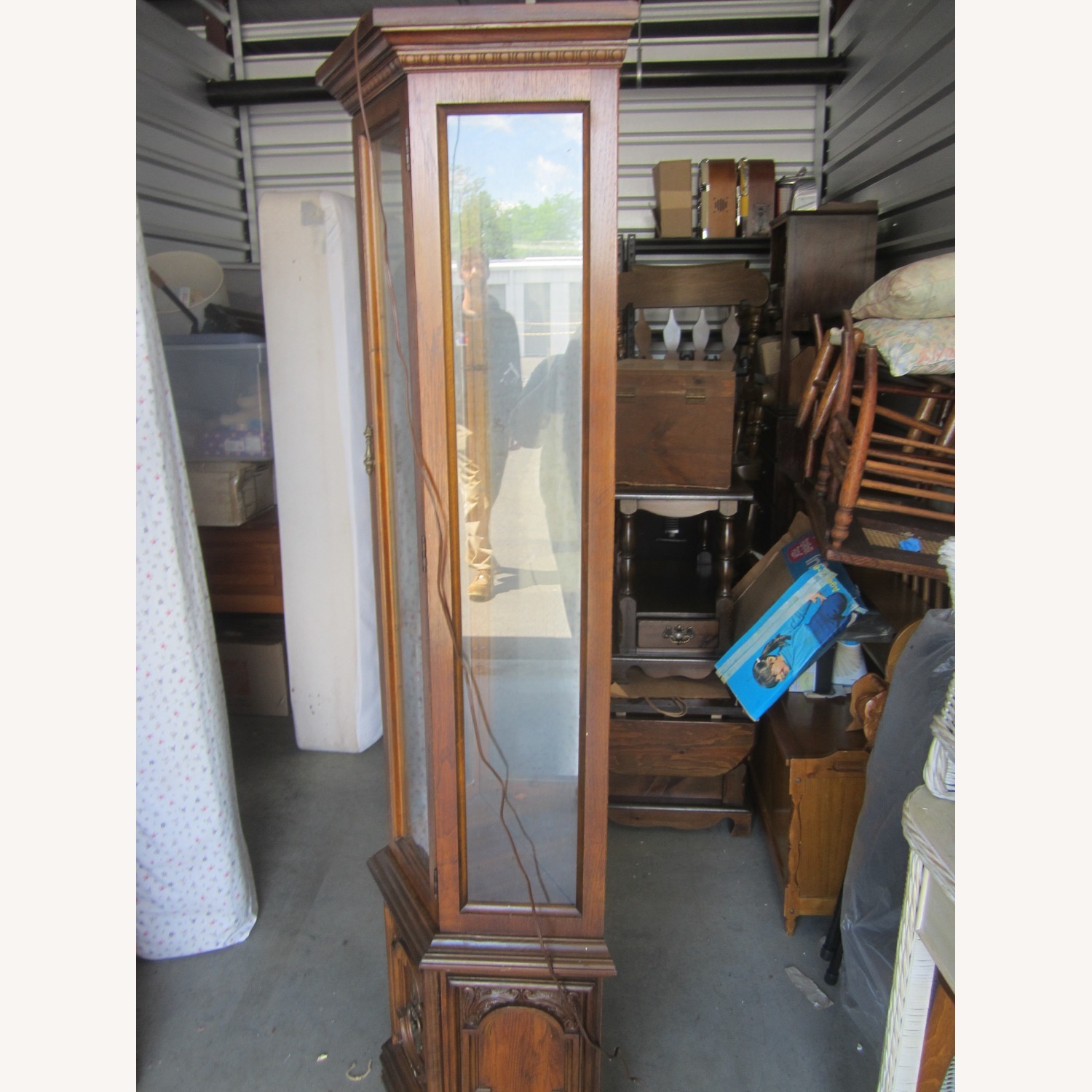 Vintage/Antique Finds Dark Brown Wood Wall Unit - image-5