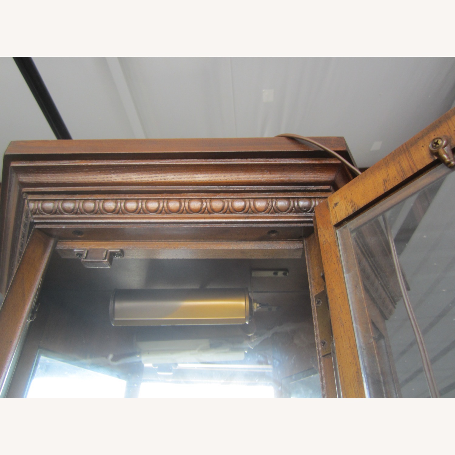 Vintage/Antique Finds Dark Brown Wood Wall Unit - image-3