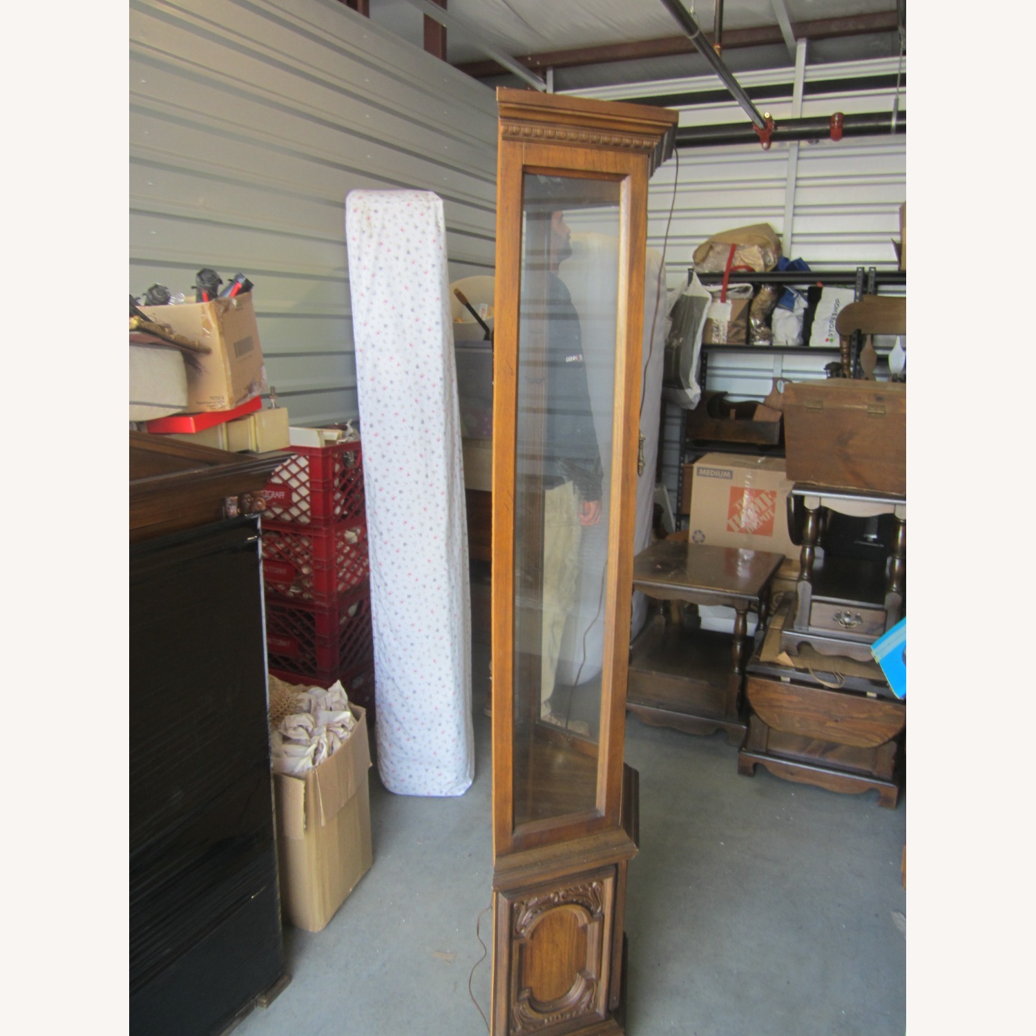 Vintage/Antique Finds Dark Brown Wood Wall Unit - image-6