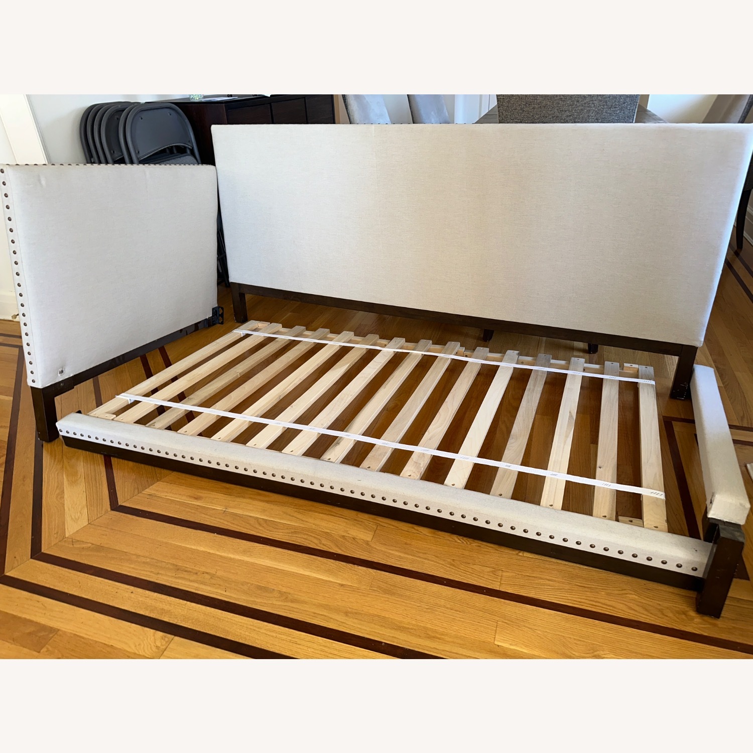 West Elm Nailhead Upholstered Daybed - image-3