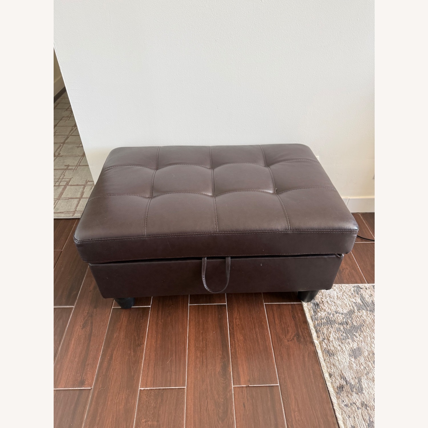 Dark Brown Leather 3+ Piece Sectional - image-4