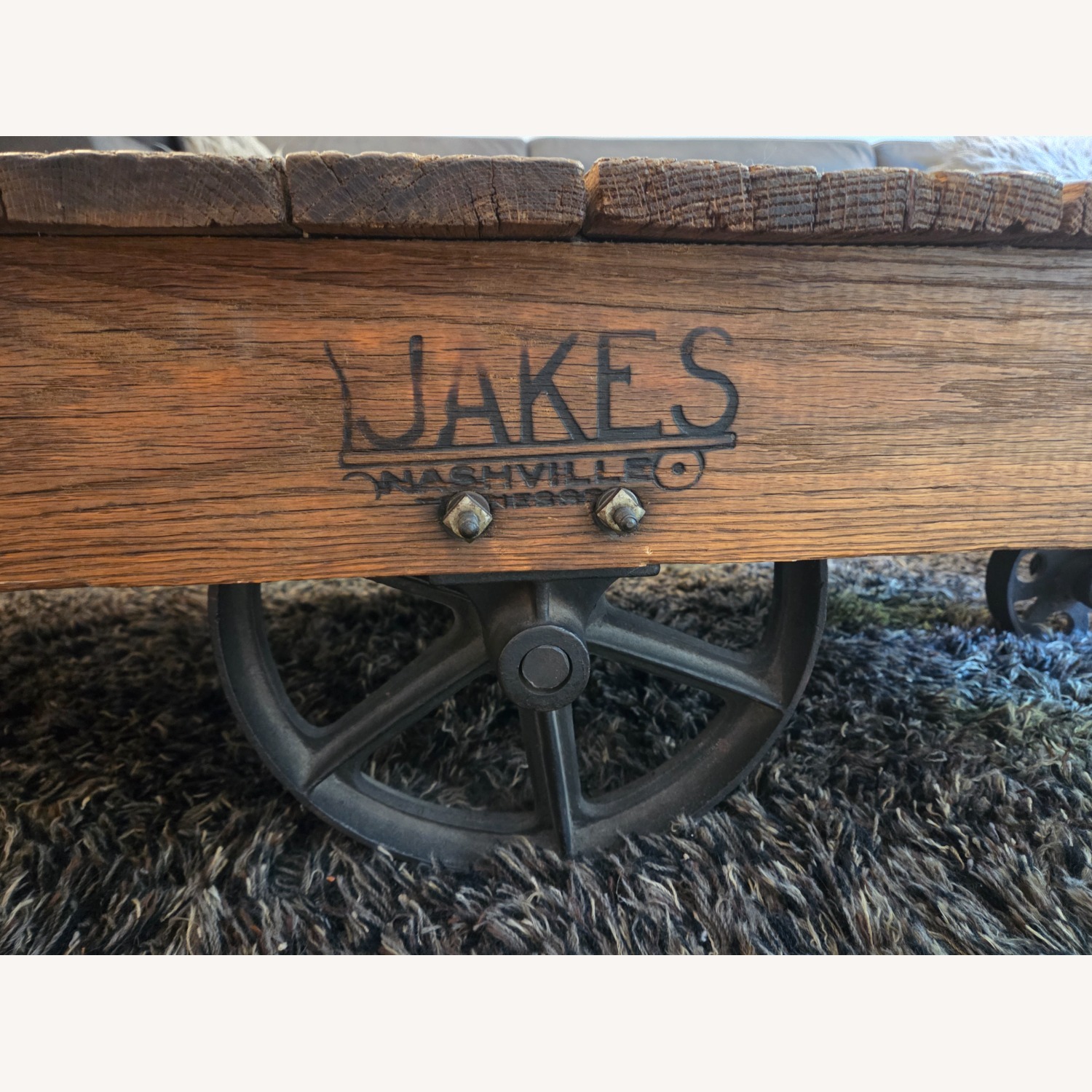 Authentic Jakes Foundry Industrial Cart - image-5