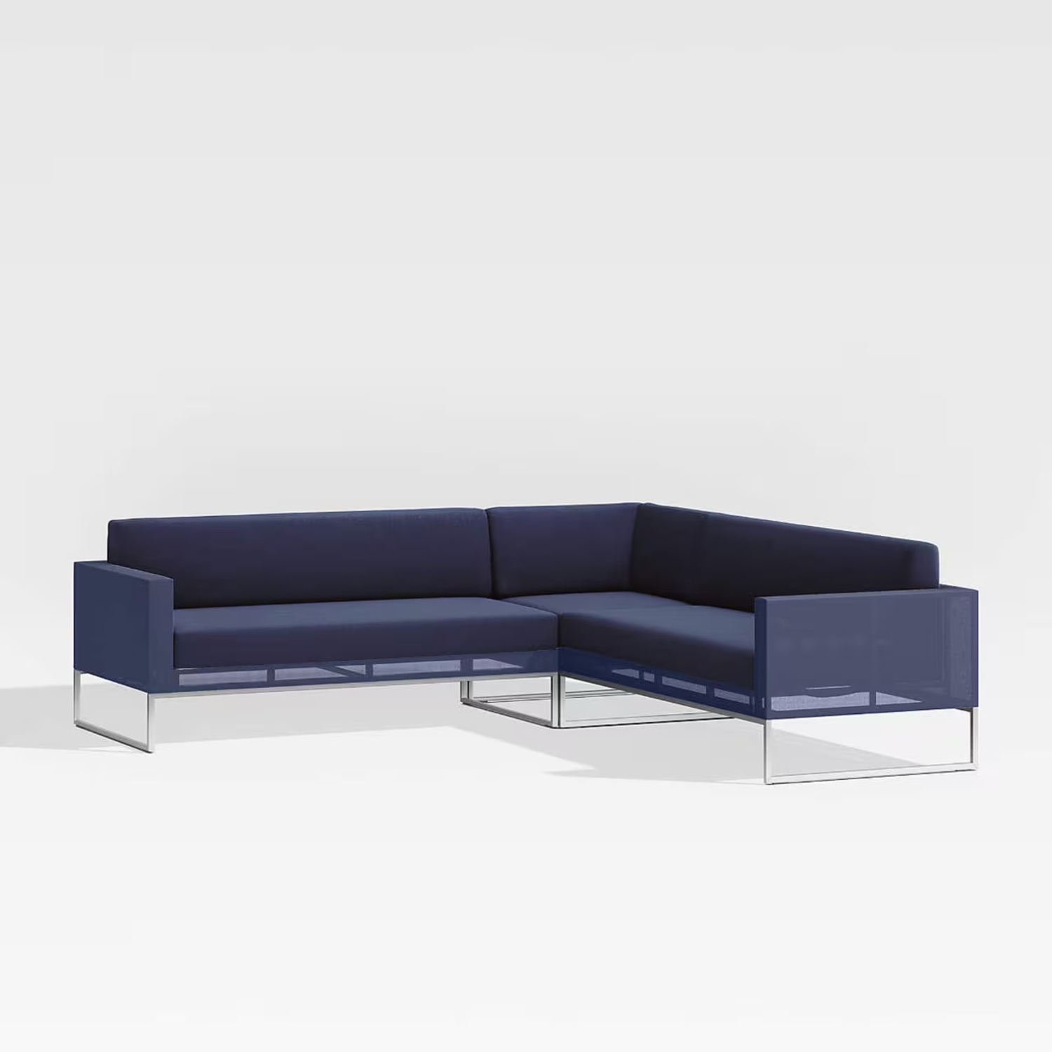 Dune 3-Piece Navy L-Shaped Outdoor Sectional - image-4