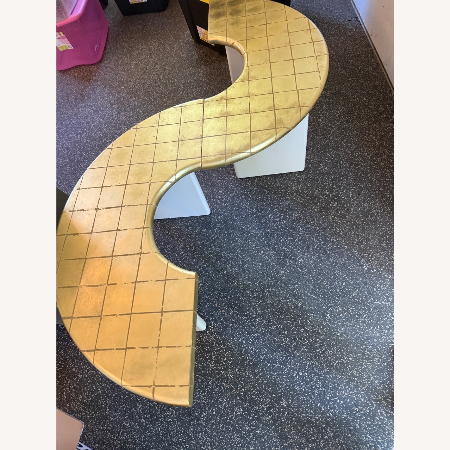 Gold Lacquer Coffee Table - image-2