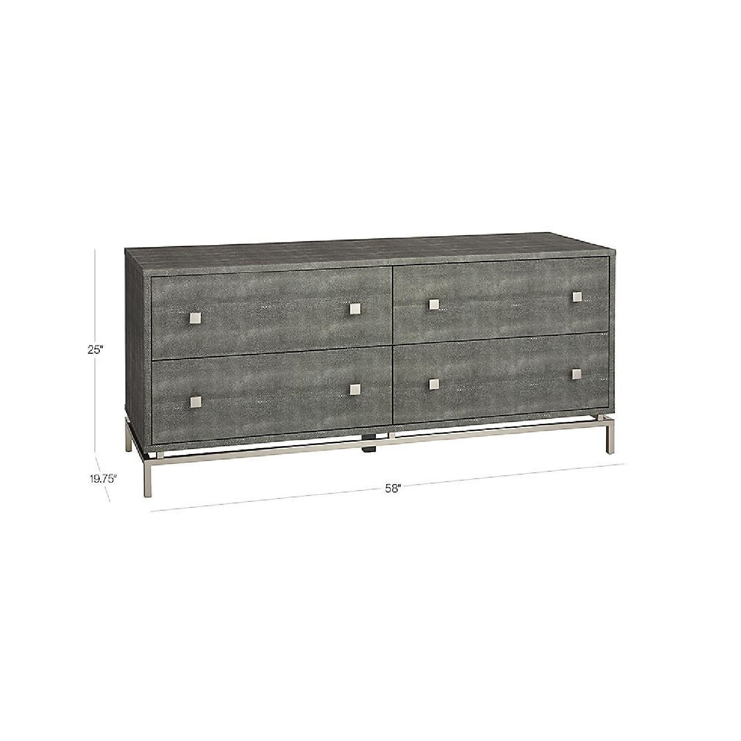 CB2 Shagreen 58" 4 Drawer Dresser - image-5