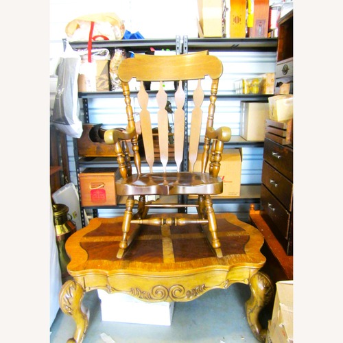 Used Vintage/Antique Finds Light Brown Accent Chair for sale on AptDeco