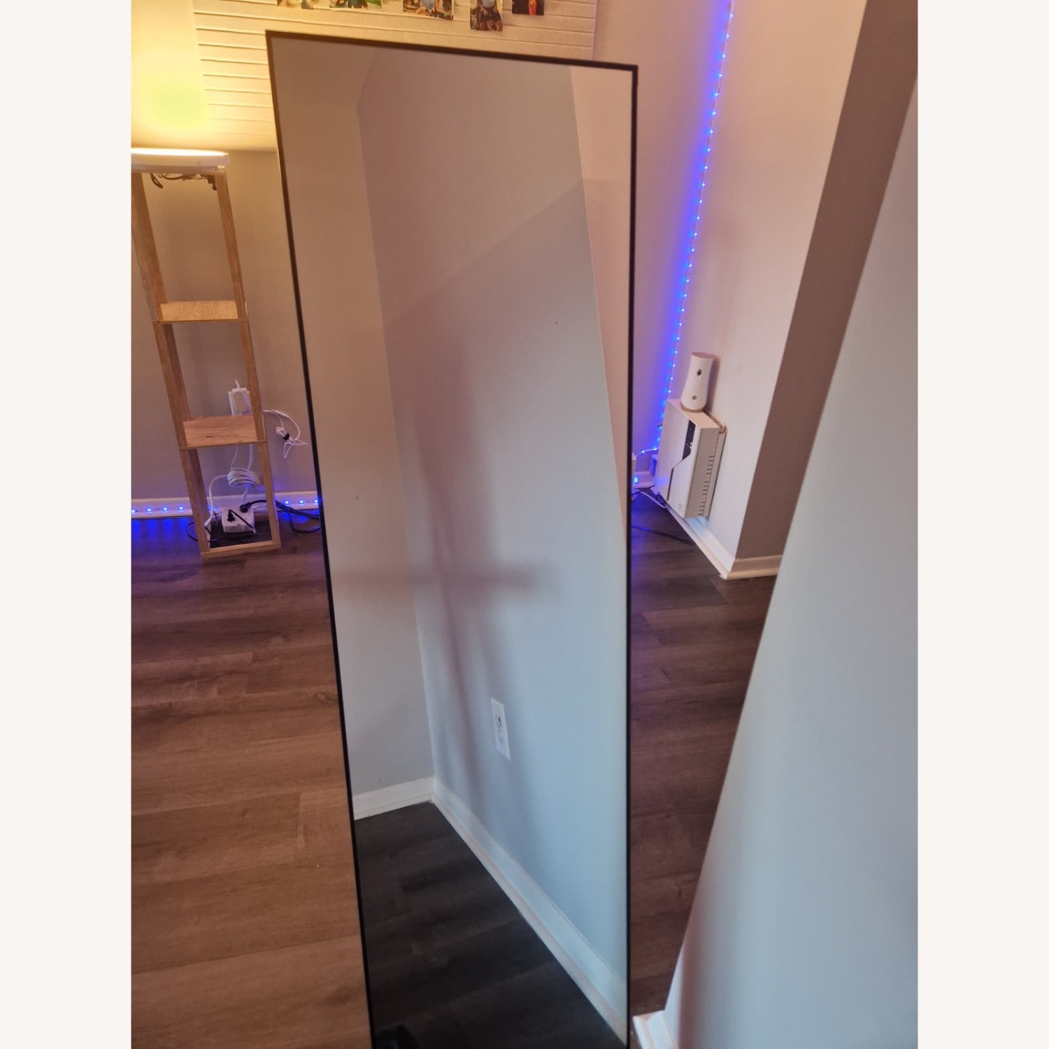 IKEA Black Metal Floor Mirror - image-2