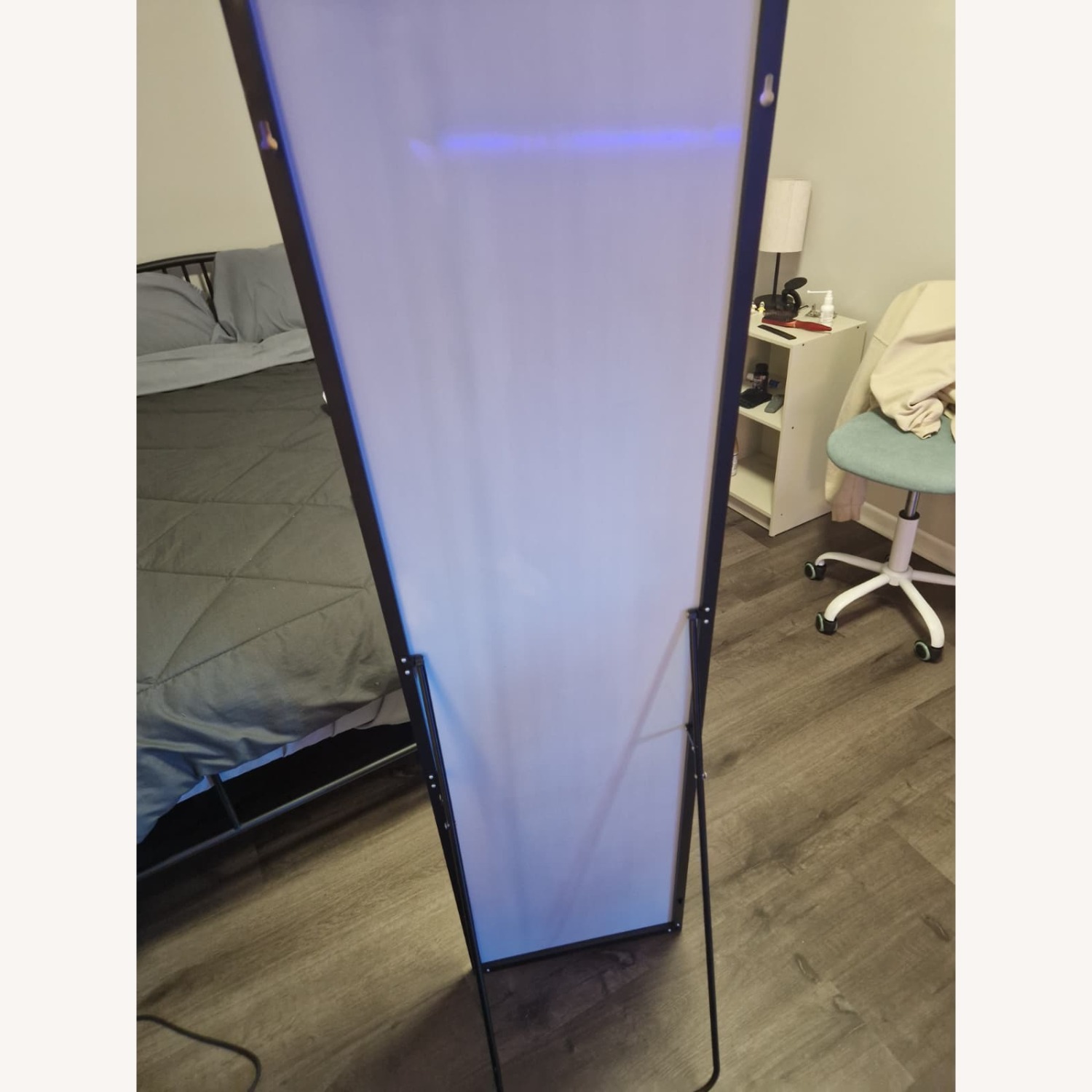IKEA Black Metal Floor Mirror - image-4