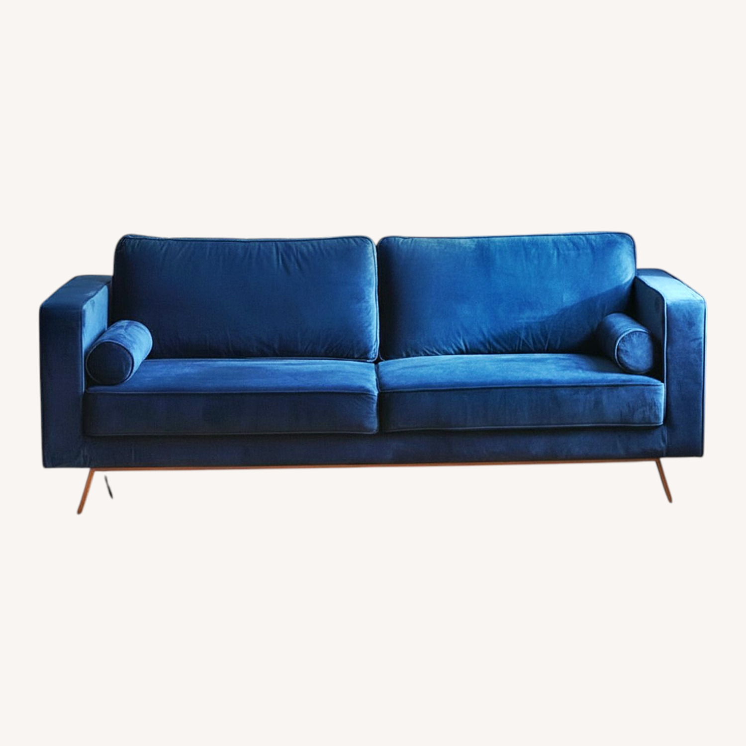 Blue Velvet 3+ Seater Sofa - image-5