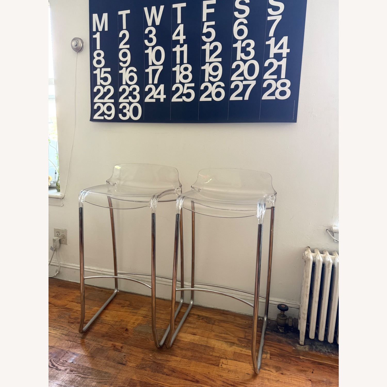 Casprini Tiffany Set of 2 Clear Acrylic Barstools - image-6