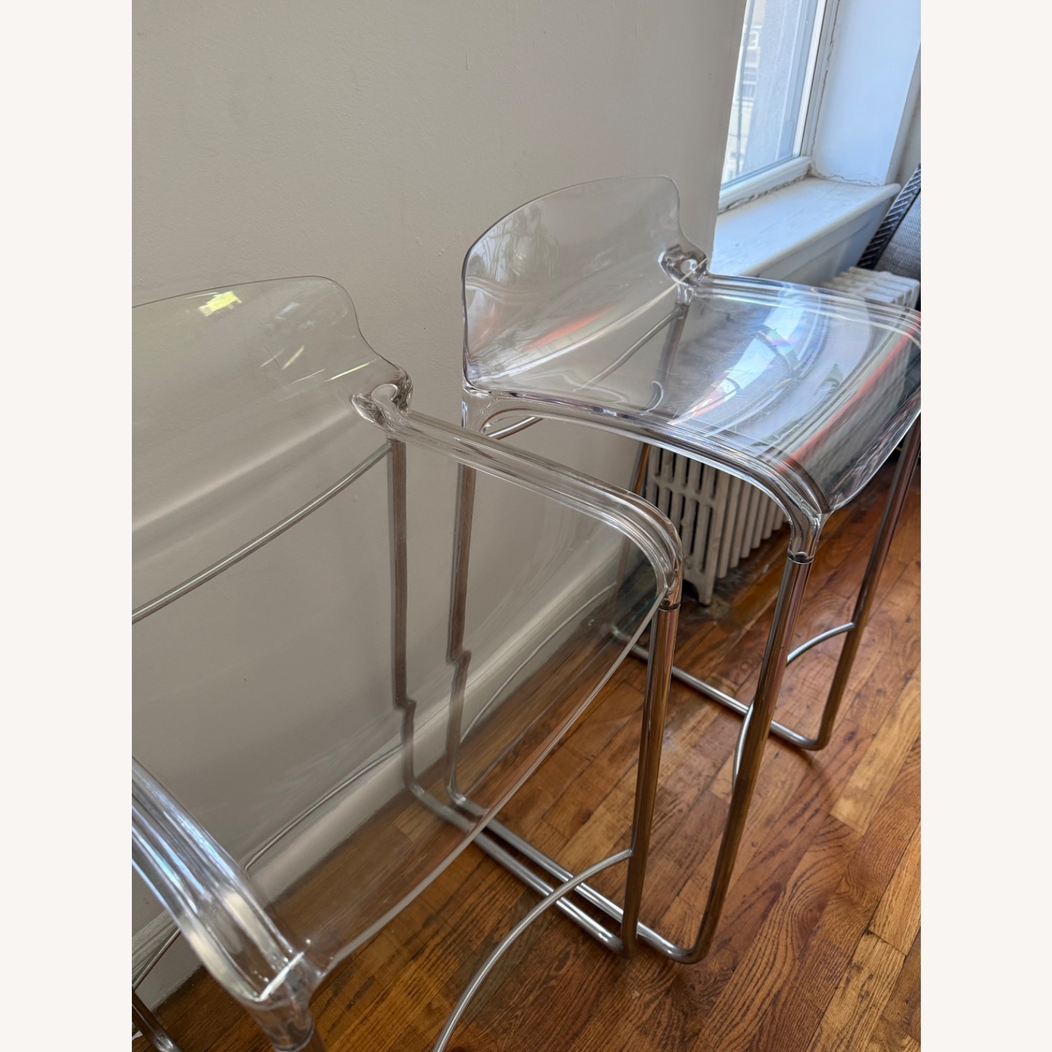 Casprini Tiffany Set of 2 Clear Acrylic Barstools - image-3