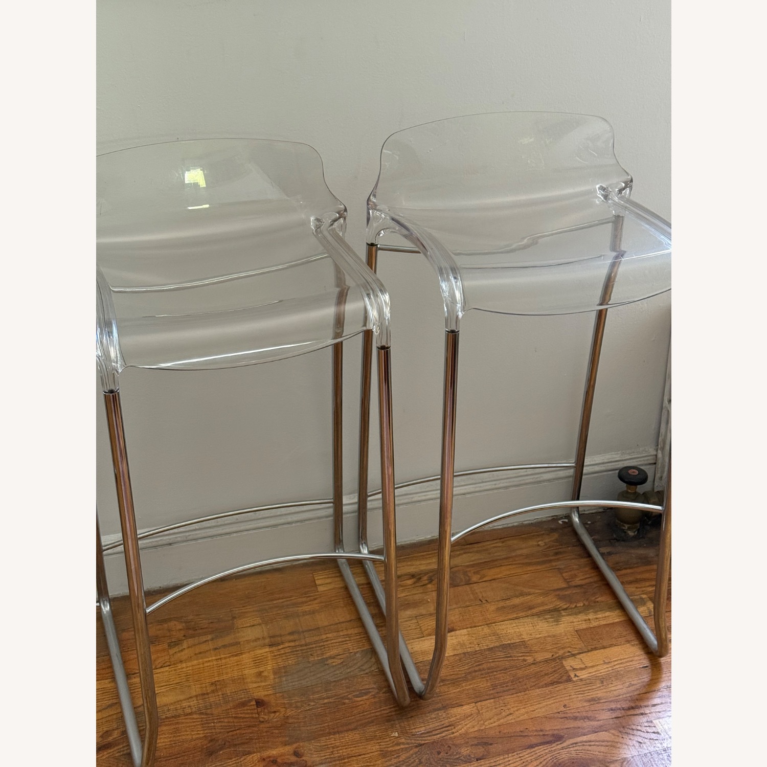 Casprini Tiffany Set of 2 Clear Acrylic Barstools - image-7